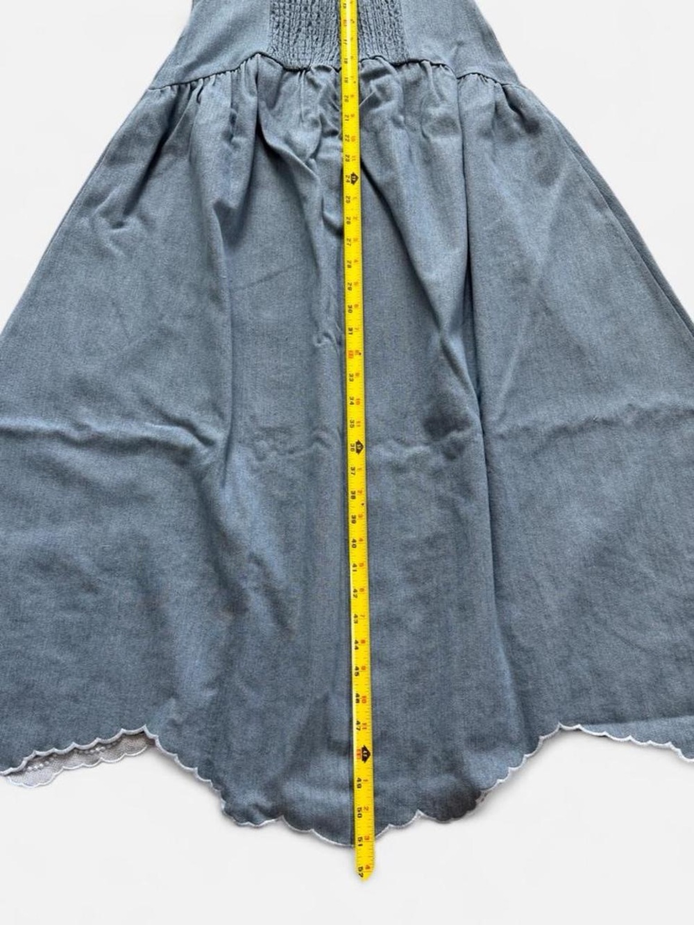 NWT TUCKERNUCK Moon River Light Blue V-Neck Eyelet Detail Midi Dress - Picture 7 of 12